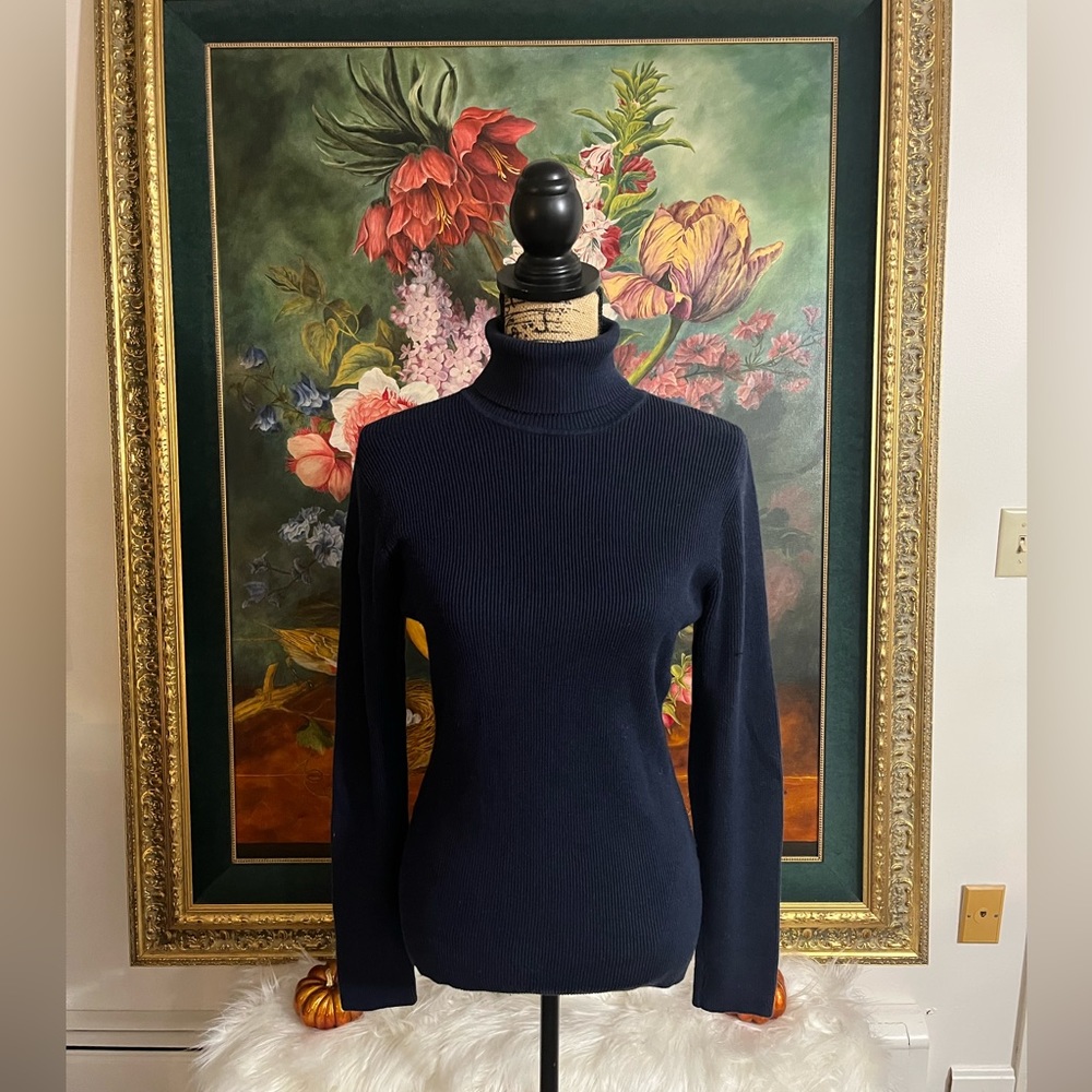 Navy Turtleneck